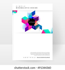 Geometric background Template for covers, flyers, banners, posters and placards, may be used for presentations and book covers, EPS10 vector illustration