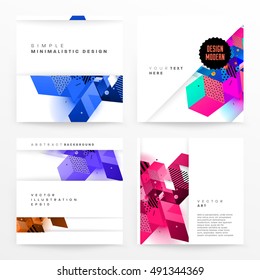 Geometrischer Hintergrund Vorlage für Cover, Flyer, Banner, Poster und Plakate, kann für Präsentationen und Buchumschläge, EPS10 Vektorgrafik, verwendet werden