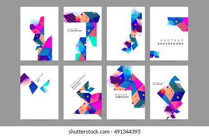 Geometric background Template for covers, flyers, banners, posters and placards, may be used for presentations and book covers, EPS10 vector illustration