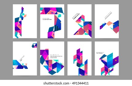 Geometric background Template for covers, flyers, banners, posters and placards, may be used for presentations and book covers, EPS10 vector illustration