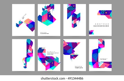 Geometric background Template for covers, flyers, banners, posters and placards, may be used for presentations and book covers, EPS10 vector illustration