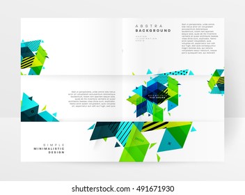 Plantilla de fondo geométrico para cubiertas, volantes, pancartas, carteles y carteles, puede utilizarse para presentaciones y portadas de libros, ilustración vectorial EPS10