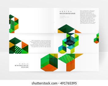 Plantilla de fondo geométrico para cubiertas, volantes, pancartas, carteles y carteles, puede utilizarse para presentaciones y portadas de libros, ilustración vectorial EPS10