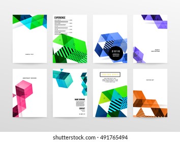 Plantilla de fondo geométrico para cubiertas, volantes, pancartas, carteles y carteles, puede utilizarse para presentaciones y portadas de libros, ilustración vectorial EPS10