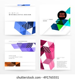Geometric background Template for covers, flyers, banners, posters and placards, may be used for presentations and book covers, EPS10 vector illustration