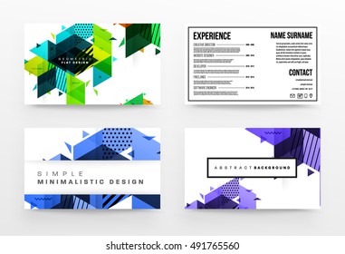 Geometric background Template for covers, flyers, banners, posters and placards, may be used for presentations and book covers, EPS10 vector illustration