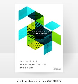 Geometric background Template for covers, flyers, banners, posters and placards, may be used for presentations and book covers, EPS10 vector illustration