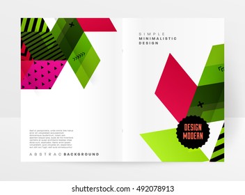 Geometric background Template for covers, flyers, banners, posters and placards, may be used for presentations and book covers, EPS10 vector illustration