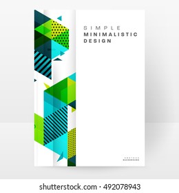 Geometric background Template for covers, flyers, banners, posters and placards, may be used for presentations and book covers, EPS10 vector illustration