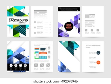 Geometric background Template for covers, flyers, banners, posters and placards, may be used for presentations and book covers, EPS10 vector illustration