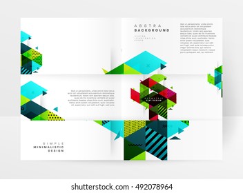Geometric background Template for covers, flyers, banners, posters and placards, may be used for presentations and book covers, EPS10 vector illustration
