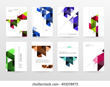 Geometric background Template for covers, flyers, banners, posters and placards, may be used for presentations and book covers, EPS10 vector illustration