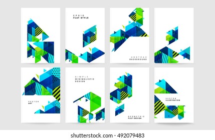 Geometric background Template for covers, flyers, banners, posters and placards, may be used for presentations and book covers, EPS10 vector illustration
