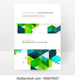 Geometric background Template for covers, flyers, banners, posters and placards, may be used for presentations and book covers, EPS10 vector illustration