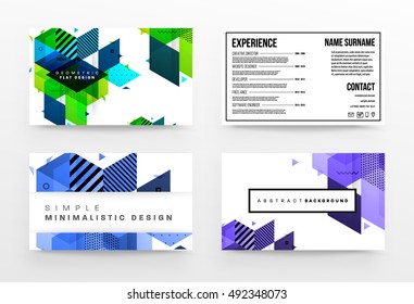 Geometric background Template for covers, flyers, banners, posters and placards, may be used for presentations and book covers, EPS10 vector illustration