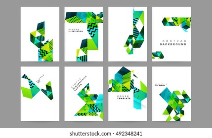 Geometric background Template for covers, flyers, banners, posters and placards, may be used for presentations and book covers, EPS10 vector illustration