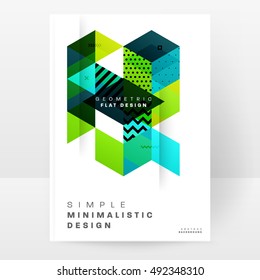 Geometric background Template for covers, flyers, banners, posters and placards, may be used for presentations and book covers, EPS10 vector illustration