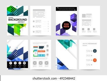 Geometrischer Hintergrund Vorlage für Cover, Flyer, Banner, Poster und Plakate, kann für Präsentationen und Buchumschläge, EPS10 Vektorgrafik, verwendet werden