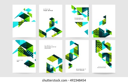 Plantilla de fondo geométrico para cubiertas, volantes, pancartas, carteles y carteles, puede utilizarse para presentaciones y portadas de libros, ilustración vectorial EPS10
