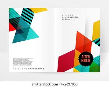 Plantilla de fondo geométrico para cubiertas, volantes, pancartas, carteles y carteles, puede utilizarse para presentaciones y portadas de libros, ilustración vectorial EPS10