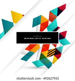 Geometric background Template for covers, flyers, banners, posters and placards, may be used for presentations and book covers, EPS10 vector illustration
