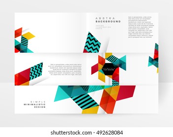 Geometric background Template for covers, flyers, banners, posters and placards, may be used for presentations and book covers, EPS10 vector illustration