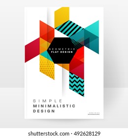 Geometric background Template for covers, flyers, banners, posters and placards, may be used for presentations and book covers, EPS10 vector illustration