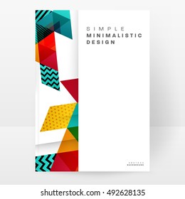 Geometric background Template for covers, flyers, banners, posters and placards, may be used for presentations and book covers, EPS10 vector illustration