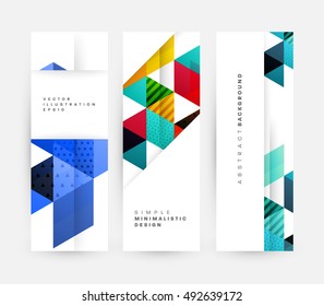 Plantilla de fondo geométrico para cubiertas, volantes, pancartas, carteles y carteles, puede utilizarse para presentaciones y portadas de libros, ilustración vectorial EPS10