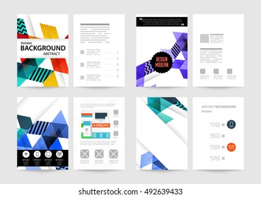 Geometric background Template for covers, flyers, banners, posters and placards, may be used for presentations and book covers, EPS10 vector illustration