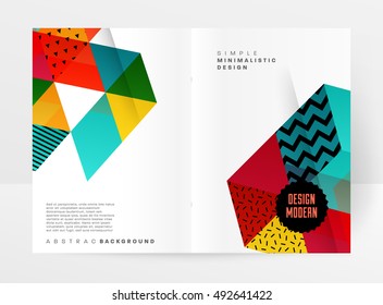 Geometric background Template for covers, flyers, banners, posters and placards, may be used for presentations and book covers, EPS10 vector illustration