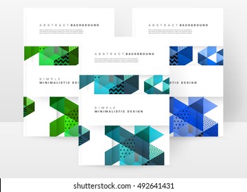 Geometric background Template for covers, flyers, banners, posters and placards, may be used for presentations and book covers, EPS10 vector illustration