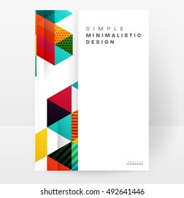 Geometric background Template for covers, flyers, banners, posters and placards, may be used for presentations and book covers, EPS10 vector illustration