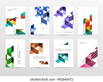 Plantilla de fondo geométrico para cubiertas, volantes, pancartas, carteles y carteles, puede utilizarse para presentaciones y portadas de libros, ilustración vectorial EPS10