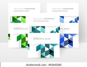 Geometric background Template for covers, flyers, banners, posters and placards, may be used for presentations and book covers, EPS10 vector illustration