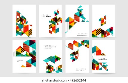 Geometric background Template for covers, flyers, banners, posters and placards, may be used for presentations and book covers, EPS10 vector illustration