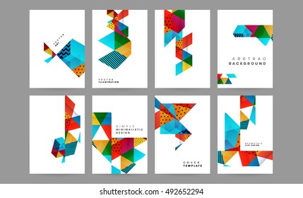 Geometric background Template for covers, flyers, banners, posters and placards, may be used for presentations and book covers, EPS10 vector illustration