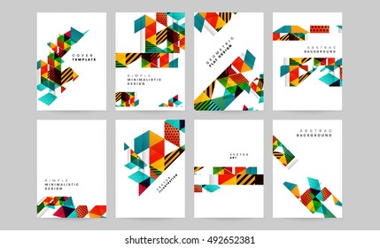 Geometric background Template for covers, flyers, banners, posters and placards, may be used for presentations and book covers, EPS10 vector illustration
