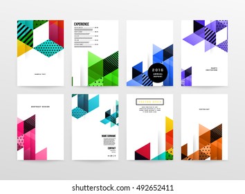 Geometric background Template for covers, flyers, banners, posters and placards, may be used for presentations and book covers, EPS10 vector illustration