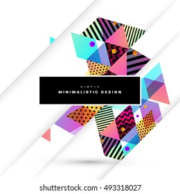 Geometric background Template for covers, flyers, banners, posters and placards, may be used for presentations and book covers, EPS10 vector illustration