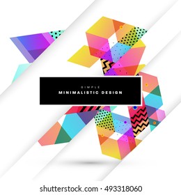 Geometric background Template for covers, flyers, banners, posters and placards, may be used for presentations and book covers, EPS10 vector illustration