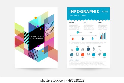 Plantilla de fondo geométrico para cubiertas, volantes, pancartas, carteles y carteles, puede utilizarse para presentaciones y portadas de libros, ilustración vectorial EPS10