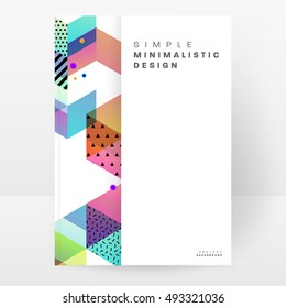 Geometric background Template for covers, flyers, banners, posters and placards, may be used for presentations and book covers, EPS10 vector illustration