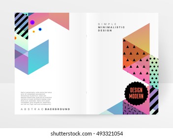 Geometric background Template for covers, flyers, banners, posters and placards, may be used for presentations and book covers, EPS10 vector illustration