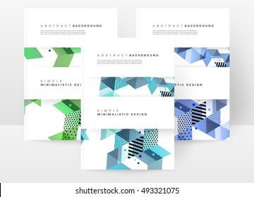 Geometric background Template for covers, flyers, banners, posters and placards, may be used for presentations and book covers, EPS10 vector illustration