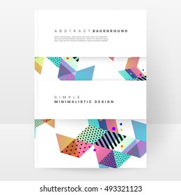 Geometric background Template for covers, flyers, banners, posters and placards, may be used for presentations and book covers, EPS10 vector illustration