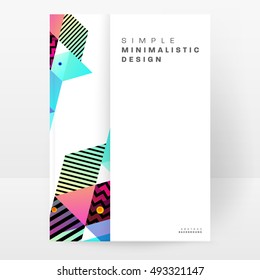 Plantilla de fondo geométrico para cubiertas, volantes, pancartas, carteles y carteles, puede utilizarse para presentaciones y portadas de libros, ilustración vectorial EPS10