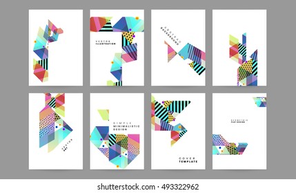Plantilla de fondo geométrico para cubiertas, volantes, pancartas, carteles y carteles, puede utilizarse para presentaciones y portadas de libros, ilustración vectorial EPS10