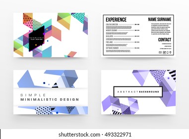 Geometric background Template for covers, flyers, banners, posters and placards, may be used for presentations and book covers, EPS10 vector illustration