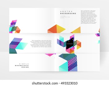 Geometrischer Hintergrund Vorlage für Cover, Flyer, Banner, Poster und Plakate, kann für Präsentationen und Buchumschläge, EPS10 Vektorgrafik, verwendet werden